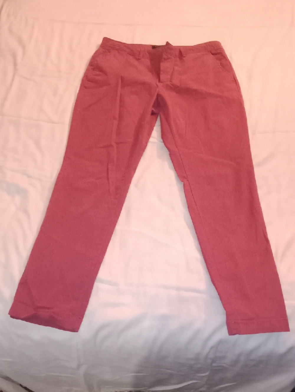 Banana Republic Brick Red Straight-Leg Pants